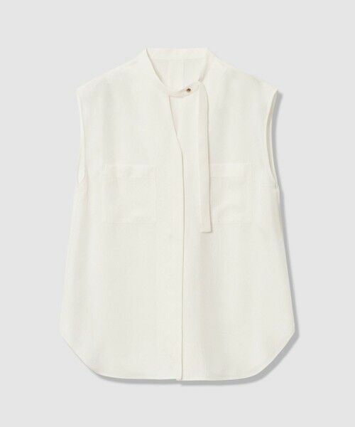 allureville / アルアバイル シャツ・ブラウス | ブライトツイルアシメボウノースリブラウス | 詳細5