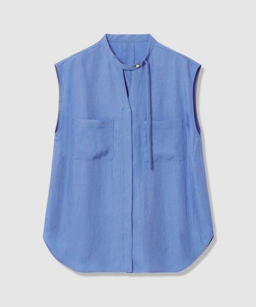 allureville / アルアバイル シャツ・ブラウス | ブライトツイルアシメボウノースリブラウス | 詳細12