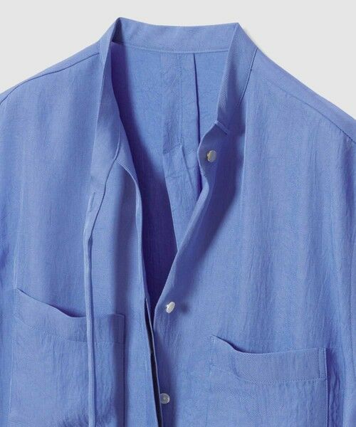 allureville / アルアバイル シャツ・ブラウス | ブライトツイルアシメボウノースリブラウス | 詳細15