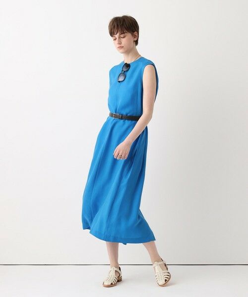 allureville / アルアバイル ミニ丈・ひざ丈ワンピース | キュプラフィブリルＡラインワンピース | 詳細1