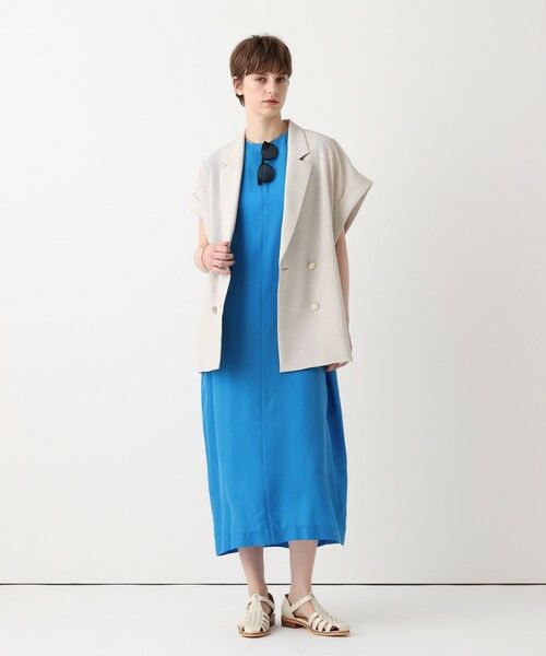 allureville / アルアバイル ミニ丈・ひざ丈ワンピース | キュプラフィブリルＡラインワンピース | 詳細4