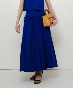 allureville / アルアバイル ミニ・ひざ丈スカート | 【LOULOU WILLOUGHBY】コットンリネンスカラップスカート