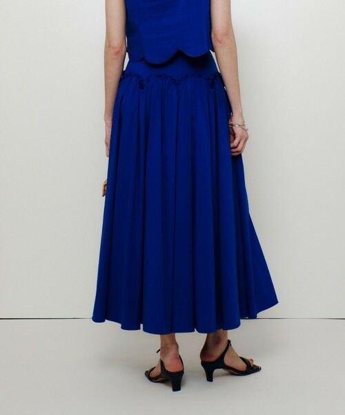 allureville / アルアバイル ミニ・ひざ丈スカート | 【LOULOU WILLOUGHBY】コットンリネンスカラップスカート | 詳細3