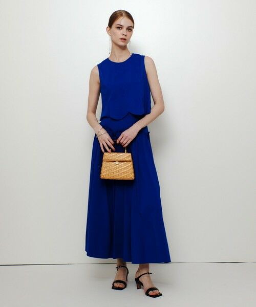 allureville / アルアバイル ミニ・ひざ丈スカート | 【LOULOU WILLOUGHBY】コットンリネンスカラップスカート | 詳細4