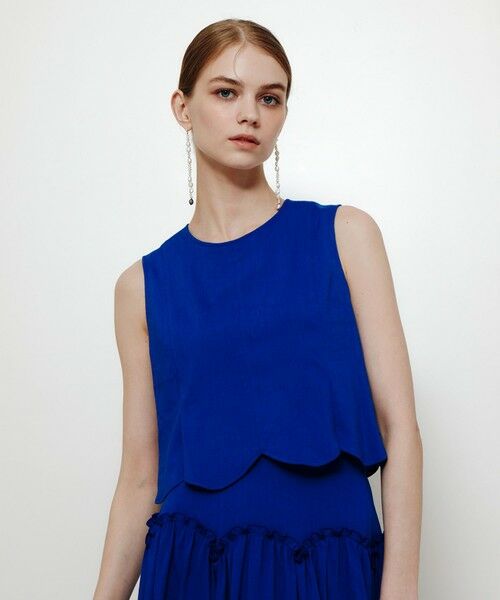 allureville / アルアバイル シャツ・ブラウス | 【LOULOU WILLOUGHBY】コットンリネンスカラップヘムブラウス | 詳細1