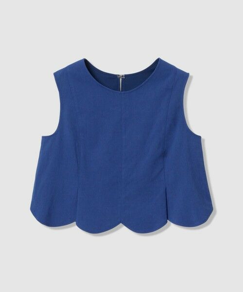 allureville / アルアバイル シャツ・ブラウス | 【LOULOU WILLOUGHBY】コットンリネンスカラップヘムブラウス | 詳細6