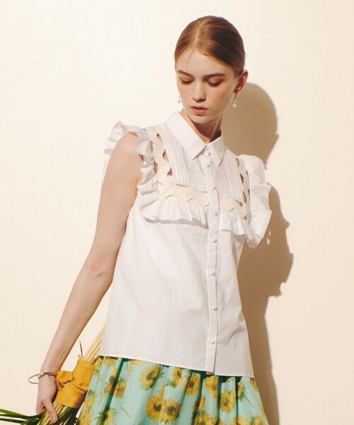 allureville / アルアバイル シャツ・ブラウス | 【LOULOU WILLOUGHBY】フランジェンテブラウス | 詳細1