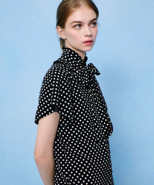 allureville / アルアバイル その他トップス | ◇【LOULOU WILLOUGHBY】デシンドットフレアスリーブBL | 詳細15