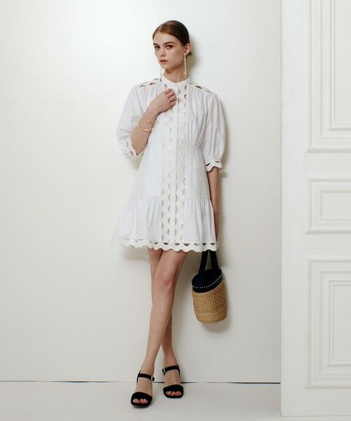 allureville / アルアバイル ロング・マキシ丈ワンピース | 【LOULOU WILLOUGHBY】フランジェンテチュニックワンピース | 詳細1