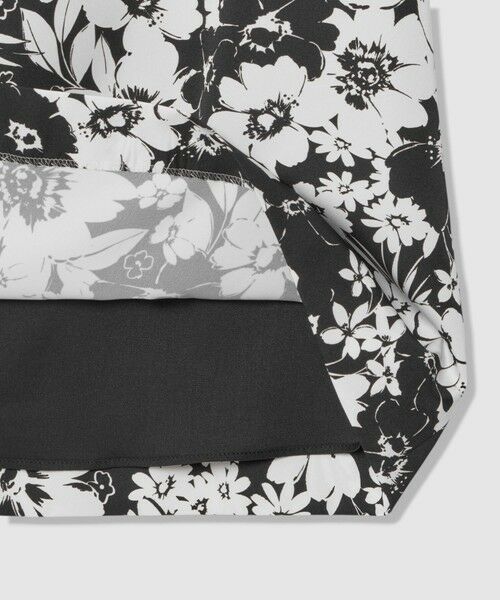 allureville / アルアバイル ロング・マキシ丈ワンピース | 【LOULOU WILLOUGHBY】モノトーンフラワープリントリボンワンピース | 詳細11