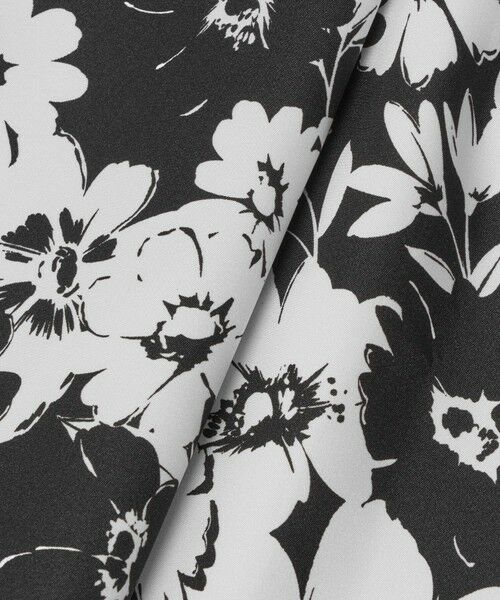 allureville / アルアバイル ロング・マキシ丈ワンピース | 【LOULOU WILLOUGHBY】モノトーンフラワープリントリボンワンピース | 詳細12