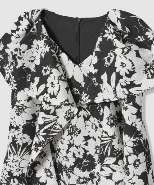 allureville / アルアバイル ロング・マキシ丈ワンピース | 【LOULOU WILLOUGHBY】モノトーンフラワープリントリボンワンピース | 詳細8