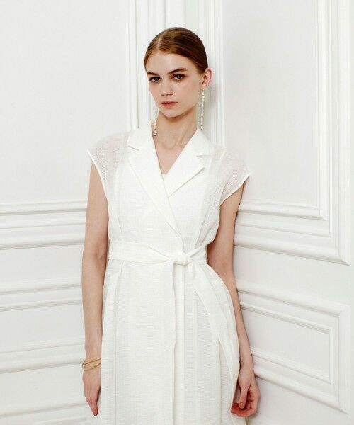 allureville / アルアバイル ロング・マキシ丈ワンピース | ◇【LOULOU WILLOUGHBY】シアージャガードテーラーワンピース | 詳細1