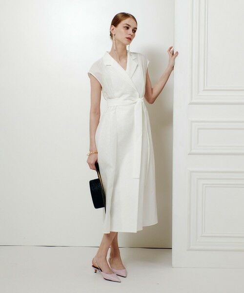 allureville / アルアバイル ロング・マキシ丈ワンピース | ◇【LOULOU WILLOUGHBY】シアージャガードテーラーワンピース | 詳細2