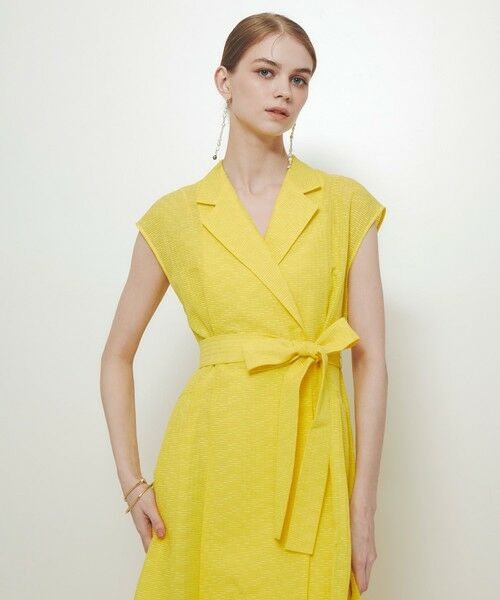 allureville / アルアバイル ロング・マキシ丈ワンピース | ◇【LOULOU WILLOUGHBY】シアージャガードテーラーワンピース（イエロー (21)）