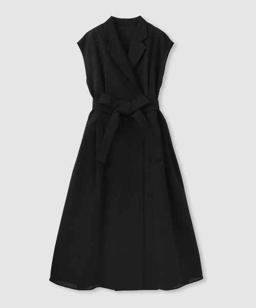 allureville / アルアバイル ロング・マキシ丈ワンピース | ◇【LOULOU WILLOUGHBY】シアージャガードテーラーワンピース（ブラック (95)）