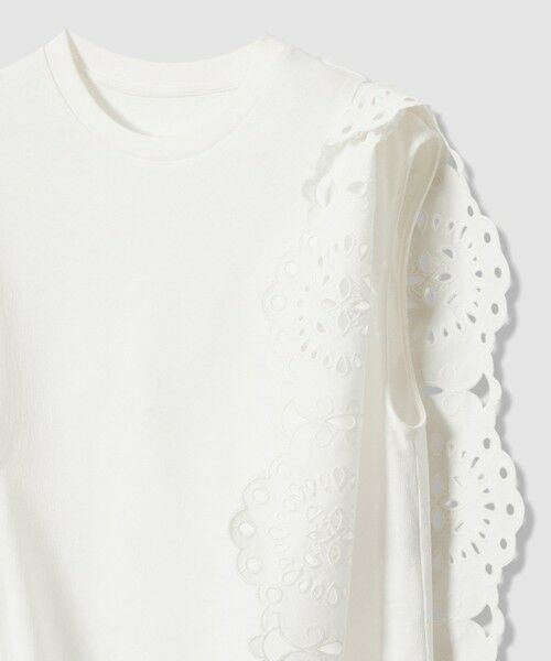 allureville / アルアバイル カットソー | 【LOULOU WILLOUGHBY】スカラレーストリミングＴシャツ | 詳細10