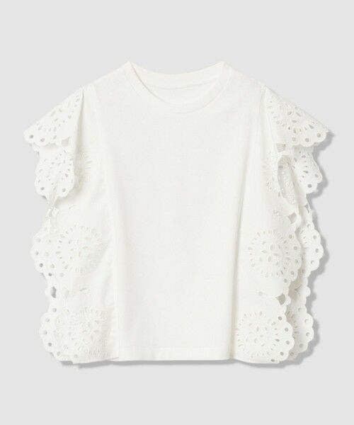 allureville / アルアバイル カットソー | 【LOULOU WILLOUGHBY】スカラレーストリミングＴシャツ | 詳細7