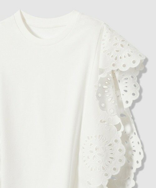 allureville / アルアバイル カットソー | 【LOULOU WILLOUGHBY】スカラレーストリミングＴシャツ | 詳細9