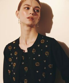 allureville / アルアバイル カーディガン・ボレロ | WEB 一部店舗限定【LOULOU WILLOUGHBY】サンフラワービジューカーディガン