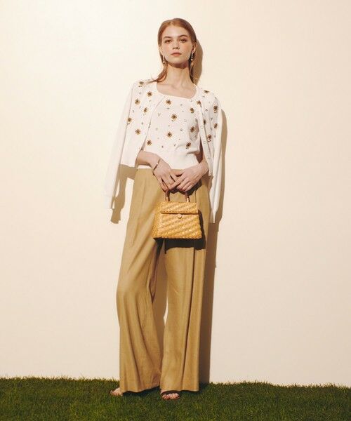 allureville / アルアバイル カーディガン・ボレロ | WEB 一部店舗限定【LOULOU WILLOUGHBY】サンフラワービジューカーディガン | 詳細3