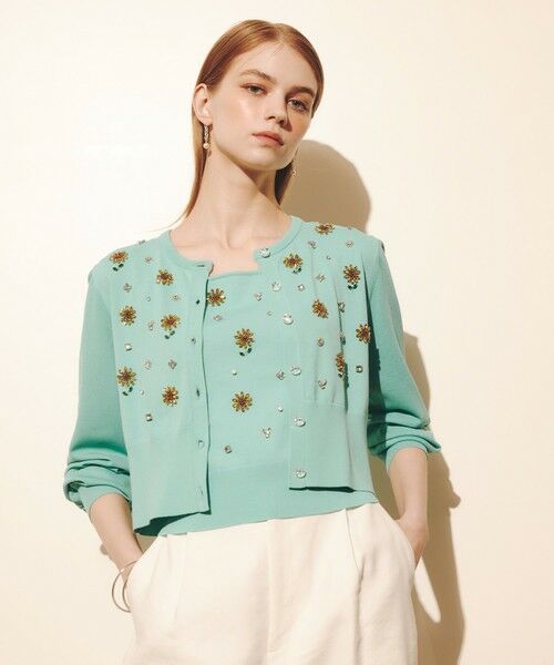 allureville / アルアバイル カーディガン・ボレロ | WEB 一部店舗限定【LOULOU WILLOUGHBY】サンフラワービジューカーディガン | 詳細10