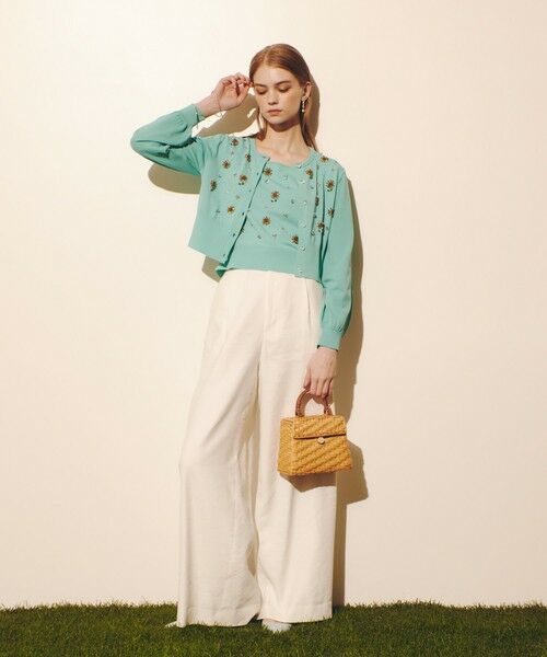 allureville / アルアバイル カーディガン・ボレロ | WEB 一部店舗限定【LOULOU WILLOUGHBY】サンフラワービジューカーディガン | 詳細13
