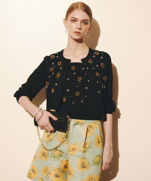 allureville / アルアバイル カーディガン・ボレロ | WEB 一部店舗限定【LOULOU WILLOUGHBY】サンフラワービジューカーディガン | 詳細22