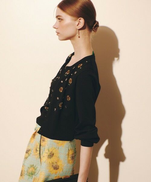 allureville / アルアバイル カーディガン・ボレロ | WEB 一部店舗限定【LOULOU WILLOUGHBY】サンフラワービジューカーディガン | 詳細23