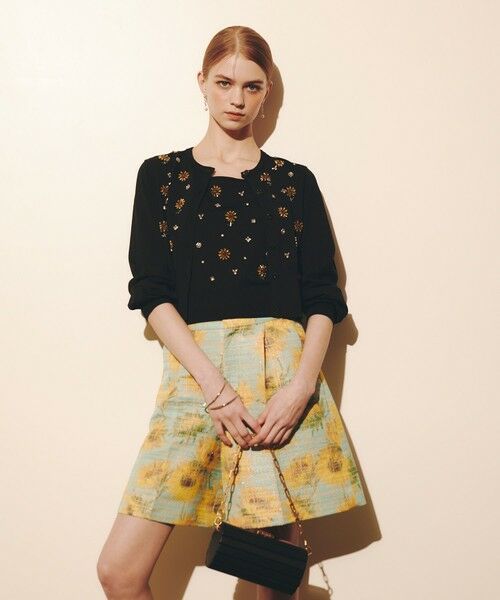 allureville / アルアバイル カーディガン・ボレロ | WEB 一部店舗限定【LOULOU WILLOUGHBY】サンフラワービジューカーディガン | 詳細24