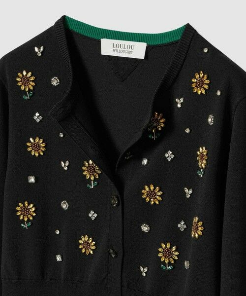 allureville / アルアバイル カーディガン・ボレロ | WEB 一部店舗限定【LOULOU WILLOUGHBY】サンフラワービジューカーディガン | 詳細28