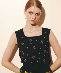 allureville / アルアバイル ニット・セーター | WEB 一部店舗限定【LOULOU WILLOUGHBY】サンフラワービジュータンクトップ