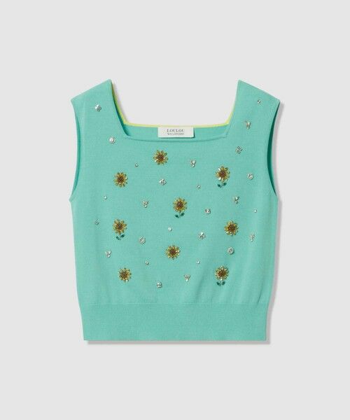 allureville / アルアバイル ニット・セーター | WEB 一部店舗限定【LOULOU WILLOUGHBY】サンフラワービジュータンクトップ | 詳細9