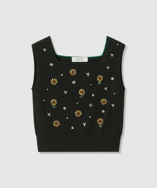 allureville / アルアバイル ニット・セーター | WEB 一部店舗限定【LOULOU WILLOUGHBY】サンフラワービジュータンクトップ | 詳細15