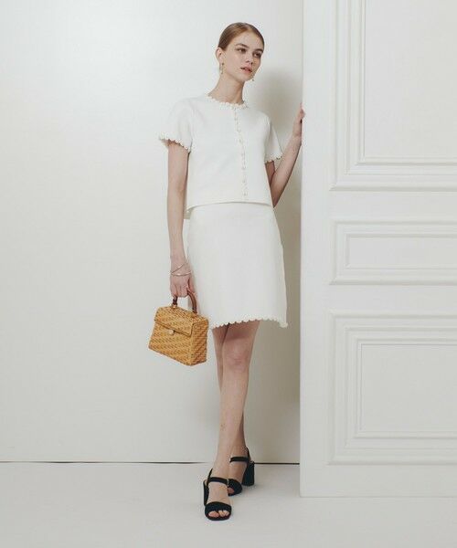 allureville / アルアバイル ミニ・ひざ丈スカート | 【LOULOU WILLOUGHBY】クロッシェフラワーミニスカート | 詳細3