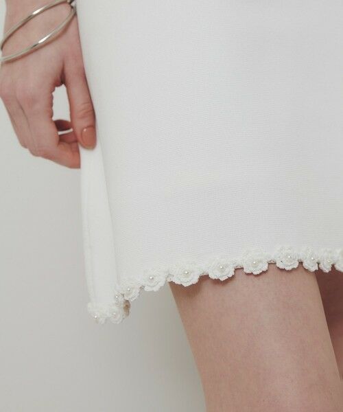 allureville / アルアバイル ミニ・ひざ丈スカート | 【LOULOU WILLOUGHBY】クロッシェフラワーミニスカート | 詳細4
