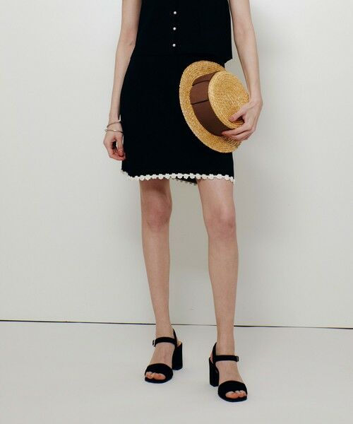 allureville / アルアバイル ミニ・ひざ丈スカート | 【LOULOU WILLOUGHBY】クロッシェフラワーミニスカート | 詳細9