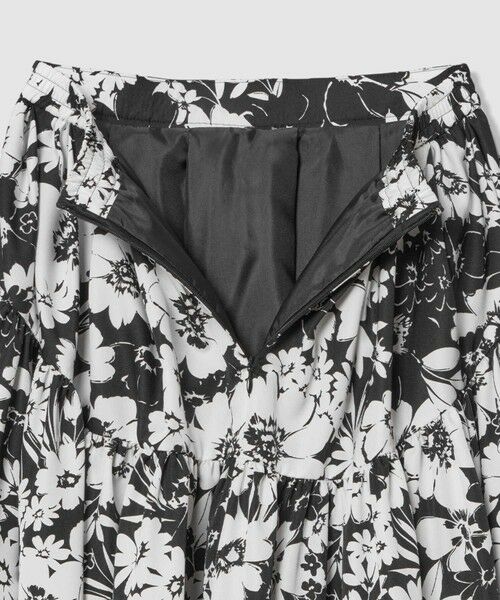 allureville / アルアバイル ロング・マキシ丈スカート | WEB 一部店舗限定【LOULOU WILLOUGHBY】モノトーンフラワープリントギャザースカート | 詳細10