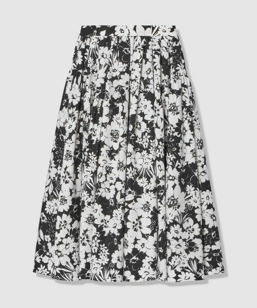allureville / アルアバイル ロング・マキシ丈スカート | WEB 一部店舗限定【LOULOU WILLOUGHBY】モノトーンフラワープリントギャザースカート | 詳細7