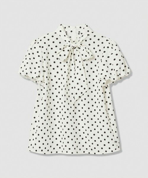 allureville / アルアバイル シャツ・ブラウス | 【LOULOU WILLOUGHBY】デシンドットリボンブラウス（オフホワイト (02)）