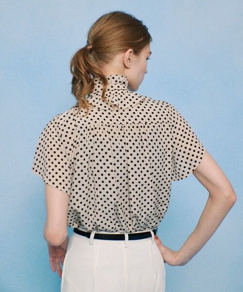 allureville / アルアバイル シャツ・ブラウス | 【LOULOU WILLOUGHBY】デシンドットフレアスリーブブラウス | 詳細3