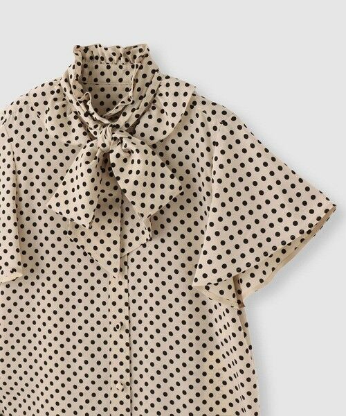 allureville / アルアバイル シャツ・ブラウス | 【LOULOU WILLOUGHBY】デシンドットフレアスリーブブラウス | 詳細8