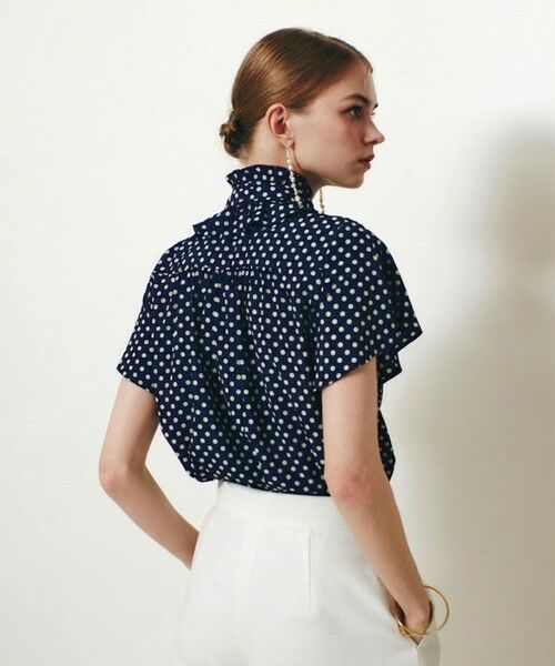 allureville / アルアバイル シャツ・ブラウス | 【LOULOU WILLOUGHBY】デシンドットフレアスリーブブラウス | 詳細16