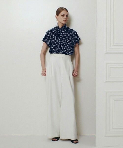 allureville / アルアバイル シャツ・ブラウス | 【LOULOU WILLOUGHBY】デシンドットフレアスリーブブラウス | 詳細17