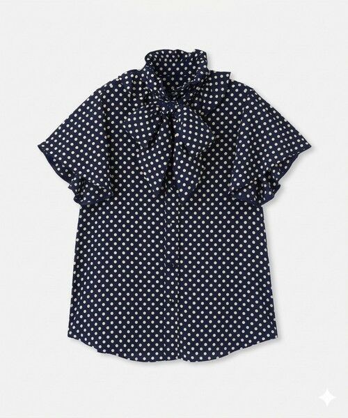 allureville / アルアバイル シャツ・ブラウス | 【LOULOU WILLOUGHBY】デシンドットフレアスリーブブラウス | 詳細18