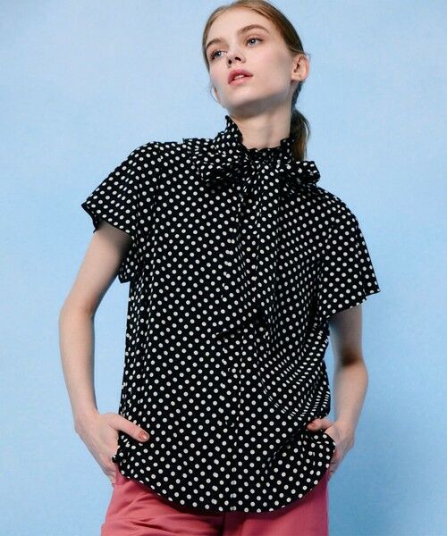 allureville / アルアバイル シャツ・ブラウス | 【LOULOU WILLOUGHBY】デシンドットフレアスリーブブラウス | 詳細21