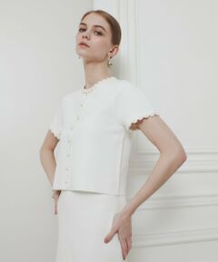 allureville / アルアバイル カーディガン・ボレロ | 【LOULOU WILLOUGHBY】クロッシェフラワージャケットカーディガン