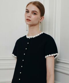 allureville / アルアバイル カーディガン・ボレロ | 【LOULOU WILLOUGHBY】クロッシェフラワージャケットカーディガン