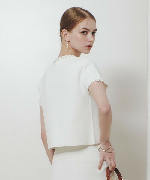 allureville / アルアバイル カーディガン・ボレロ | 【LOULOU WILLOUGHBY】クロッシェフラワージャケットカーディガン | 詳細3