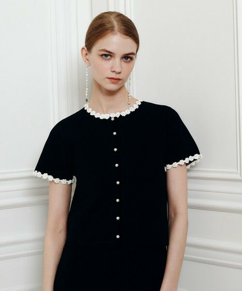 allureville / アルアバイル カーディガン・ボレロ | 【LOULOU WILLOUGHBY】クロッシェフラワージャケットカーディガン | 詳細10